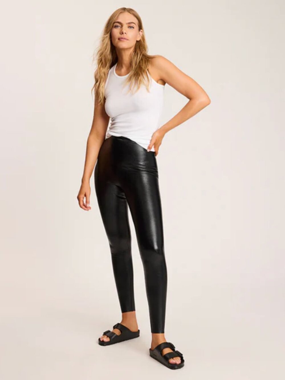 Faux Leather Legging - Size LP